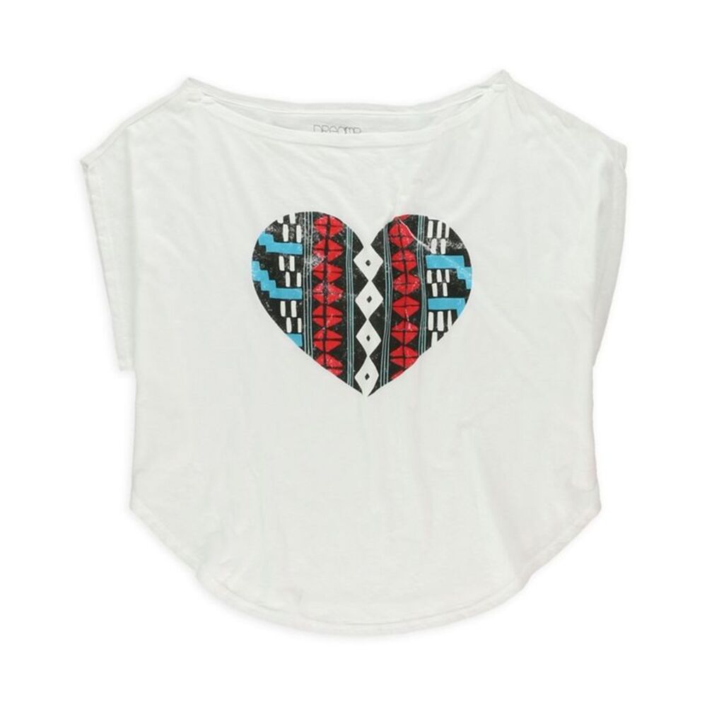 Dreamr Womens Heart Graphic T-Shirt, NWT